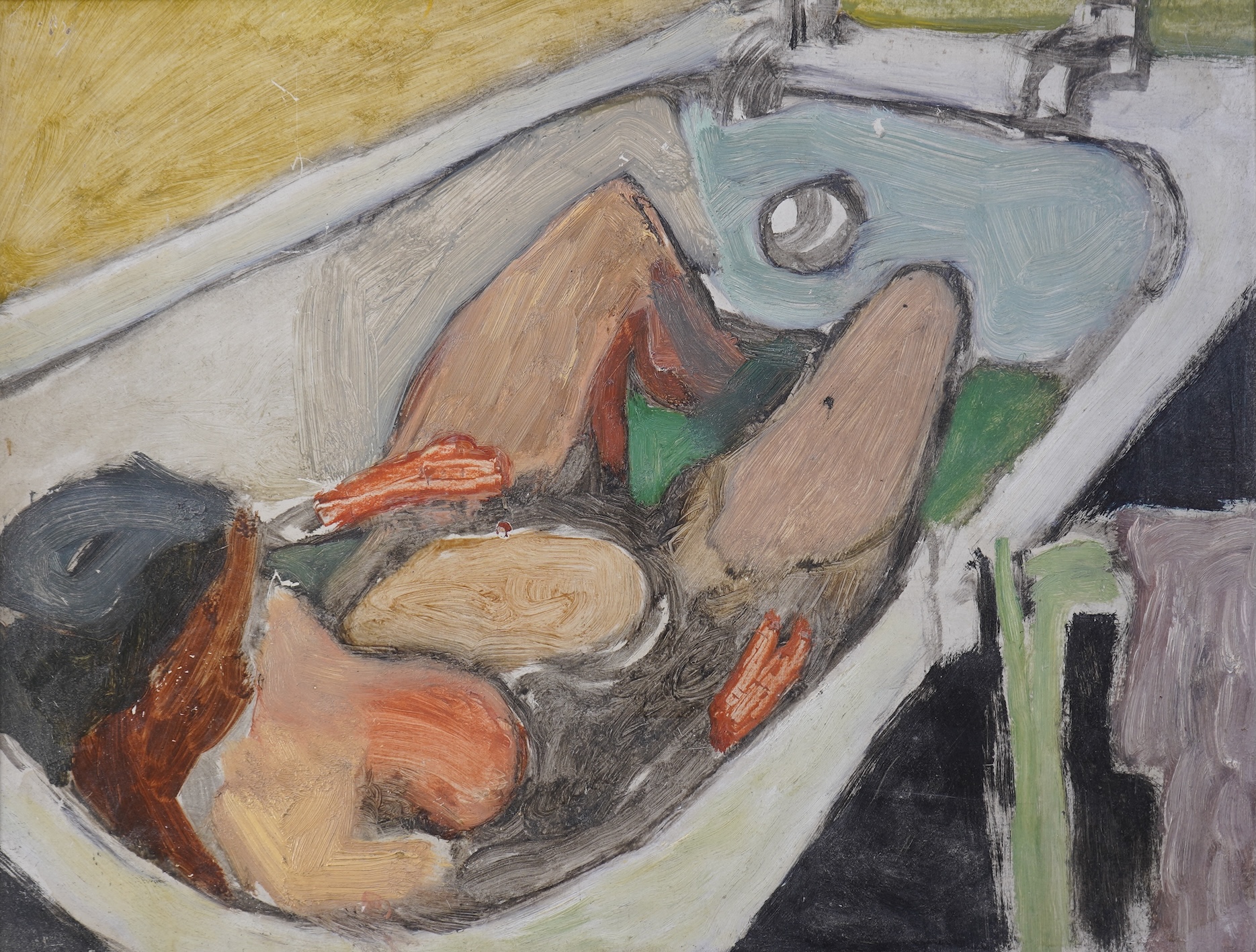 Zdzislaw Ruszkowski, Polish (1907-1990), A woman in the bath